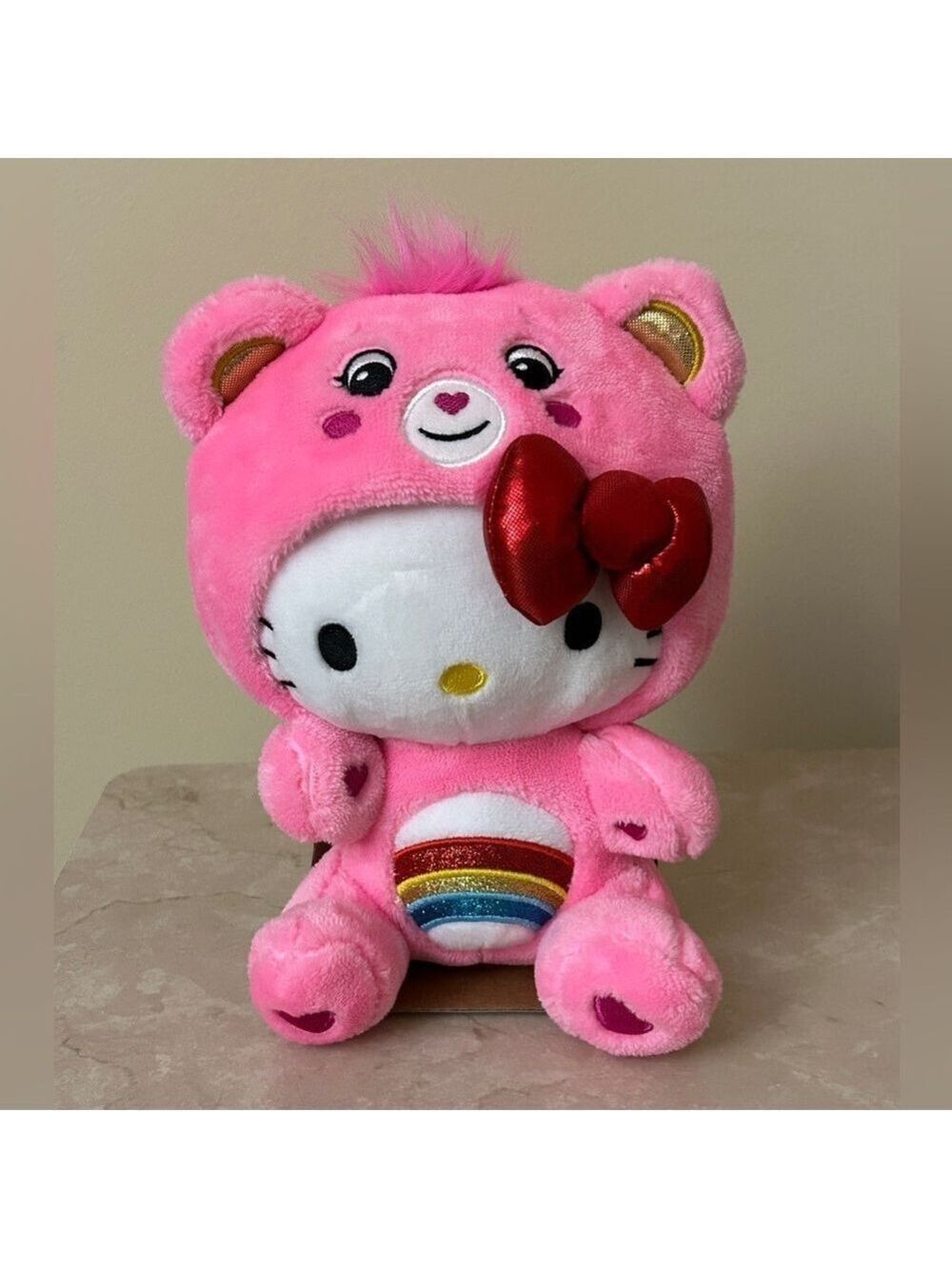 Hello Kitty and Friends x Care Bears Small Plush New in Original Packaging